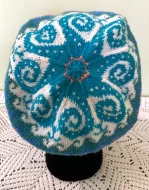 Tropical Octopus Knit Hat (1 of a Kind)