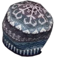 While the Billows Roll Handknit Hat