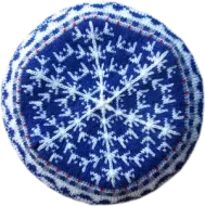 Frost Crystals Handknit Tam