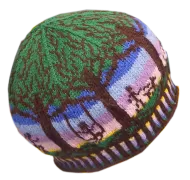 Trees at Dusk Handknit Tam