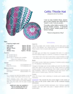 Celtic Thistle Hat Pattern