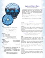 Cats at Night Tam Pattern