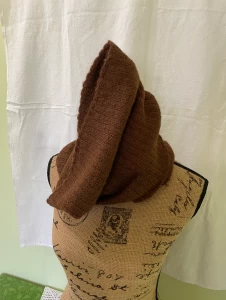 Super Soft Chocolate Brown Alpaca Cowl/Hood